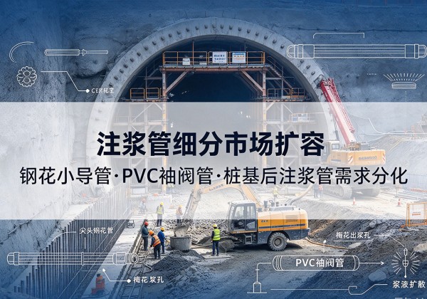 塔城注浆管细分市场扩容，隧道钢花小导管、PVC 袖阀管、桩基后注浆管需求分化